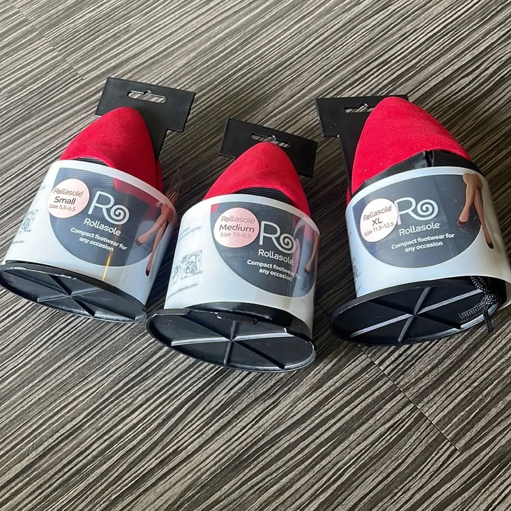 Rollasole Foldable Red Flats - Picture 9 of 9